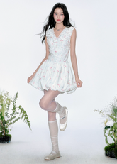 Blue Campanula Holiday Dress